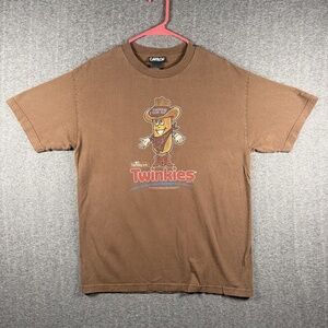 Vintage Twinkies Shirt Mens Large Brown Twinkie The Kid Graphic Tee Carbon Y2K